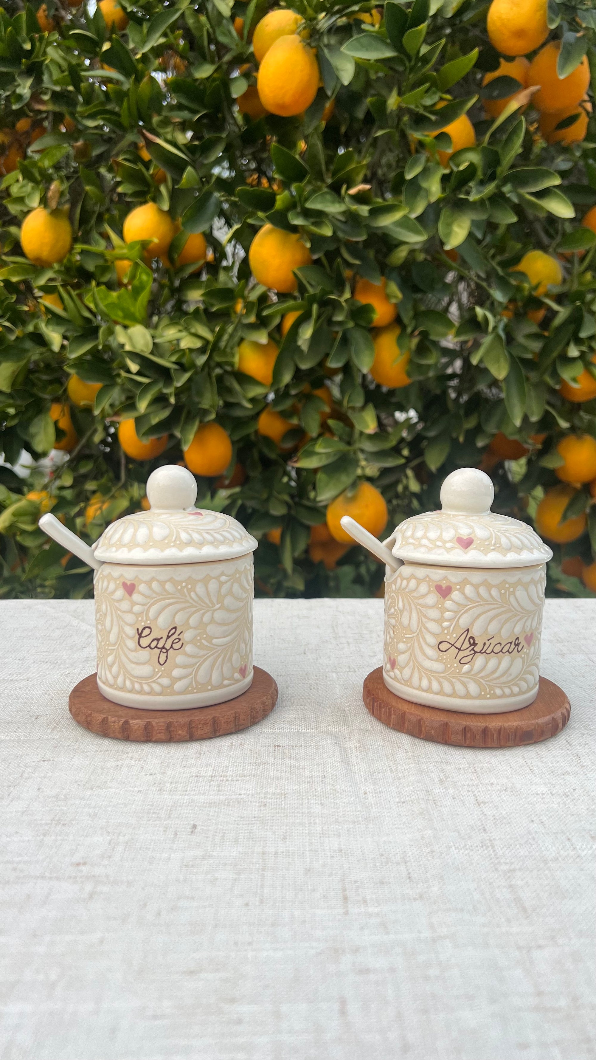 Amor Puro pt.1 Azucarero y Cafetero | Coffee and Sugar holder | PRE-ORDER 6-14 WEEKS