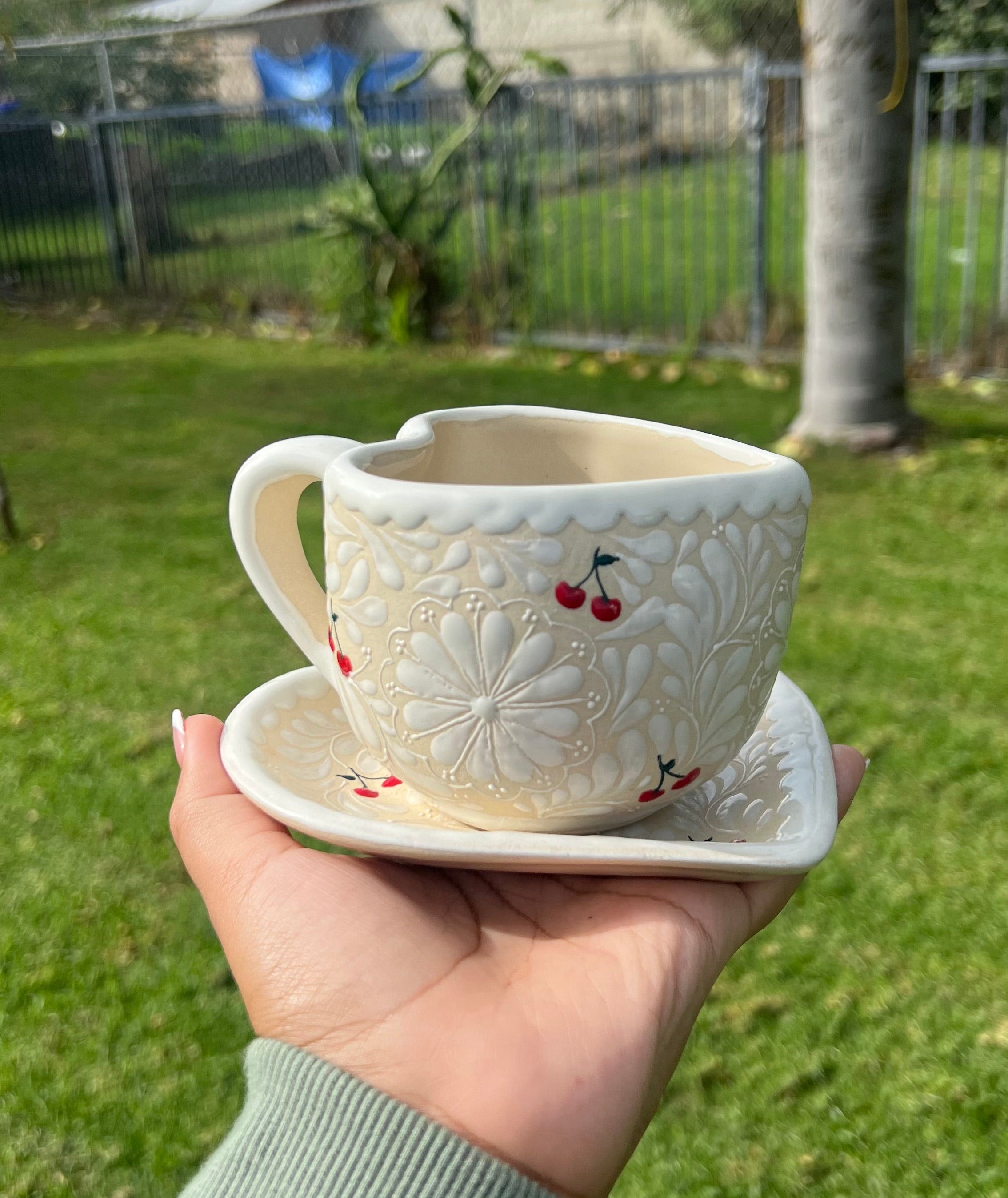 Dulce Cereza  Tazita Corazón Set | Heart Mug Set| PRE-ORDER 6-14 WEEKS